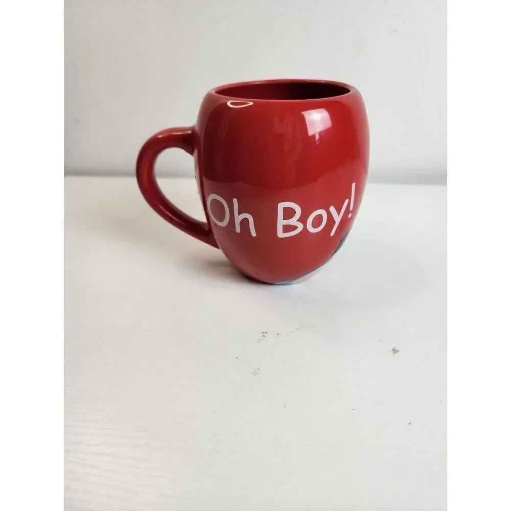 Mickey Mouse Oh Boy Coffee Mug, Red, 20 Ounces